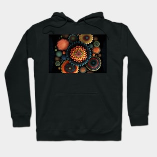 Abstract Flowers Floral Design Jewel Tones Art Hoodie